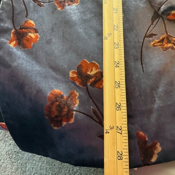 Anthropologie Small Cartonnier Velvet Floral Print Blazer Tuxedo Jacket - Picture 11 of 14